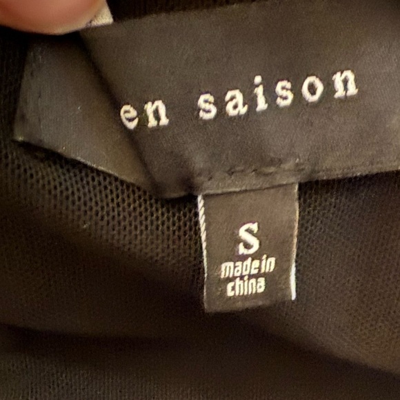 En Saison button front dress black long sleeve midi from Revolve size small - Picture 5 of 5